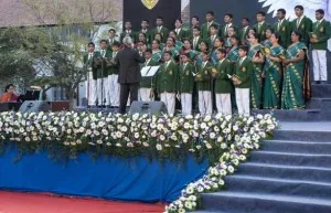 The School Choir performing